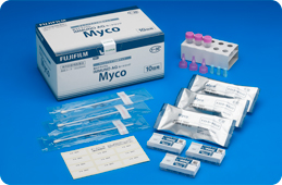 [Photo]FUJI DRI-CHEM IMMUNO AG Cartridge Myco inspection kit, an in vitro diagnostics specialized for detection of mycoplasma antigens.